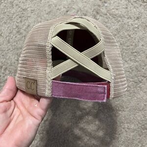 C.C. Distressed Purple Trucker Hat